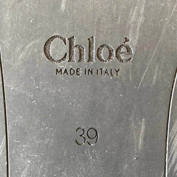 CHLOÉ Leather Platform Wedge Sandal - Picture 7 of 8